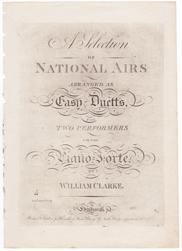 A Selection of National Airs
arranged as Easy-Duetts 